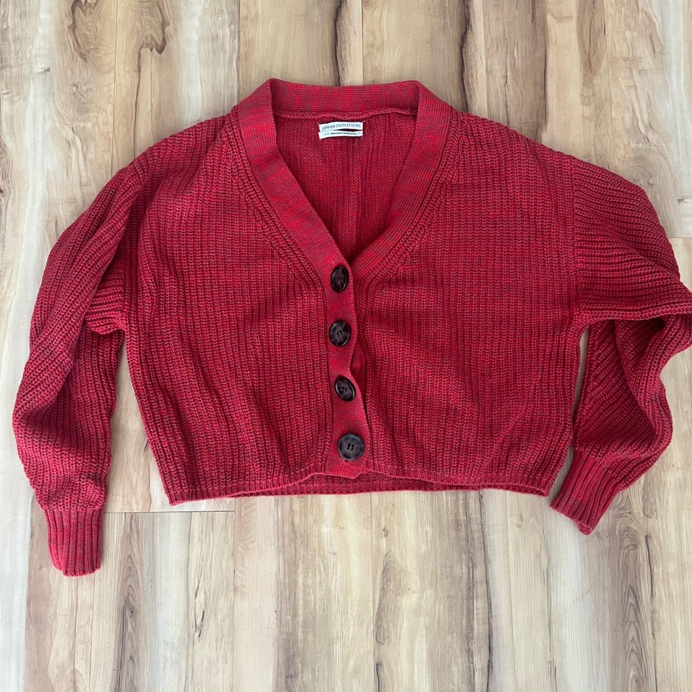 Urban Outfitters Red Cardigan